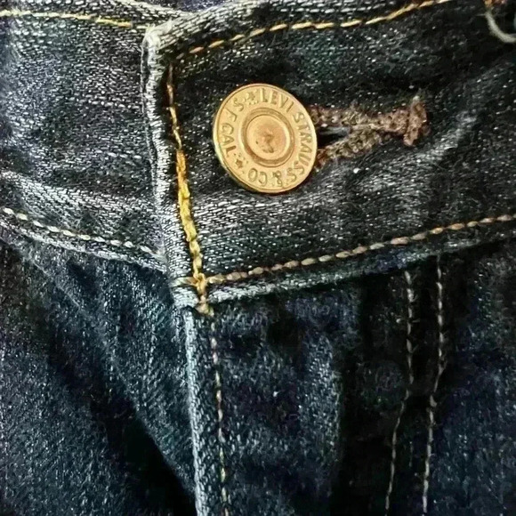 LEVI LEVIS 559 RELAXED STRAIGHT MEN'S JEANS SIZE 33 X 32 RED BLANK TAB - Picture 3 of 6